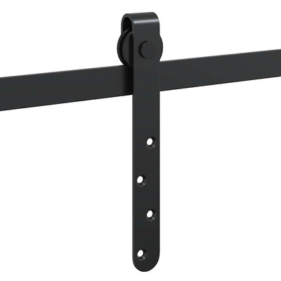 System do drzwi przesuwnych do mebli, 122 cm, stal węglowa