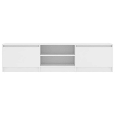 vidaXL Szafka pod TV, biała, 140x40x35,5 cm, materiał drewnopochodny