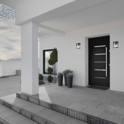 Ogrodowa oprawa elewacyjna kinkiet GAIA T BLACK E27 czarny IP44 EDO777369 EDO Solutions