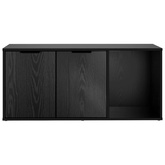 Meble dla kota Czarny dąb 100 x 49 x 45 cm Drewno inżynieryjne