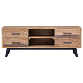 vidaXL Szafka pod TV, 120 x 30 x 45 cm, lite drewno tekowe