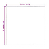 Przezroczysta plandeka z oczkami 8x8 m PVC