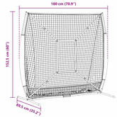 Siatka treningowa do baseballu 180 x 89,5 x 152,5 cm