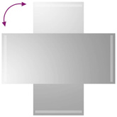 vidaXL Lustro łazienkowe z LED, 40x90 cm
