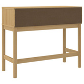 Stolik konsolowy FLORO, woskowy brąz, 89,5x36,5x73 cm, sosnowy