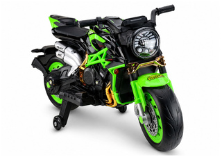 Motor Na Akumulator HC8051 Dla Dzieci Czarny Ścigacz Światła Led Dźwięki