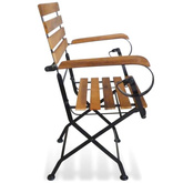 Składane krzesła ogrodowe, 2 szt., stal i lite drewno akacjowe vidaXL