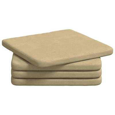 Poduszki na siedziska 4 pcs Szary zielony 40 x 40 x 3 cm