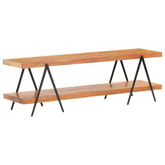vidaXL Szafka pod TV, 160 x 40 x 50 cm, lite drewno akacjowe