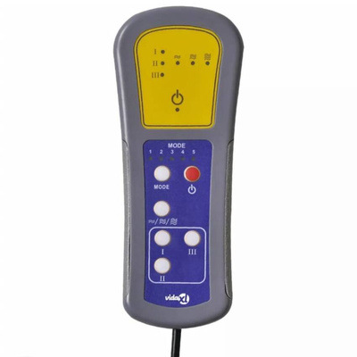 vidaXL Elektryczny fotel masujący, winna czerwień, tkanina