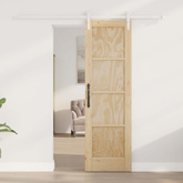 Drzwi przesuwne 61 x 198,5 cm Lite drewno sosnowe