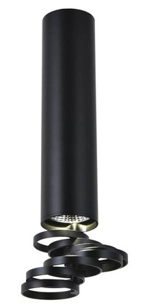 Tuba czarna z regulowanymi pierścieniami Candellux 2282763