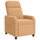 Fotel recliner Beżowy Bouclé