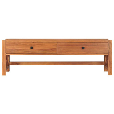 vidaXL Szafka pod TV z szufladami, 120x40x45 cm, lite drewno tekowe