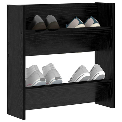 Szafka na buty z półką Czarny Dąb 60 x 18 x 60 cm