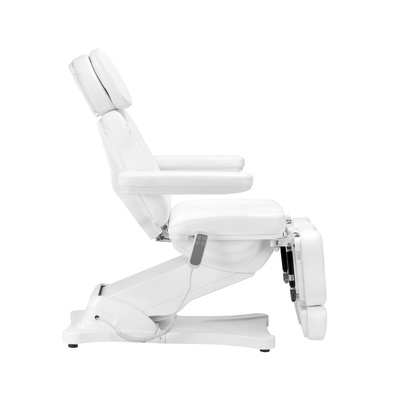 Elektryczny fotel kosmetyczny SILLON CLASSIC 2 silniki pedi biały 148288