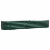 Podniesiony grządka Zielony 320 x 80 x 44 cm Stal