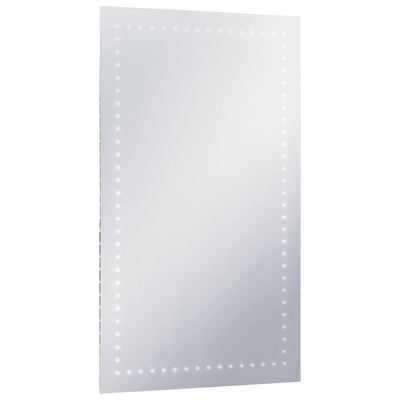 vidaXL Ścienne lustro łazienkowe z LED, 60 x 100 cm