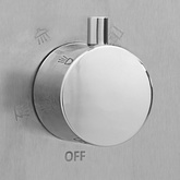 Prysznic ogrodowy z podstawą, WPC, stal nierdzewna