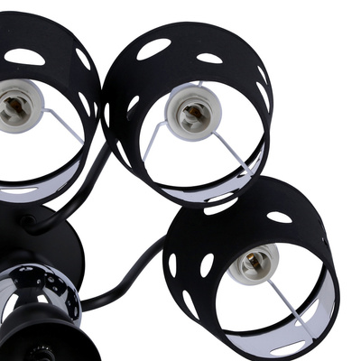 Żyrandol czarny lampa wisząca 3xE14 Batley Ledea 50203105