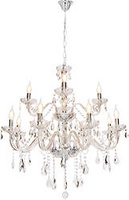 Cristallo lampa wisząca chromowy 12x40W E14 transparentny  30-30375