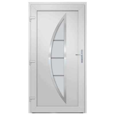 vidaXL Drzwi zewnętrzne, białe, 98x190 cm, PVC