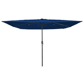 Parasolka ogrodowa 295 x 295 x 245 cm Poliester i Stal
