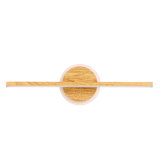 BATUTA 1 lampa kinkiet drewniany 10W LED 3000K klosz biały