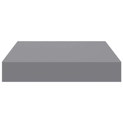 vidaXL Wisząca półka ścienna, szara, 23x23,5x3,8 cm, MDF