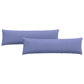 Poduszki na sofę 2 pcs Niebieski dżins 145 x 40 cm tkanina