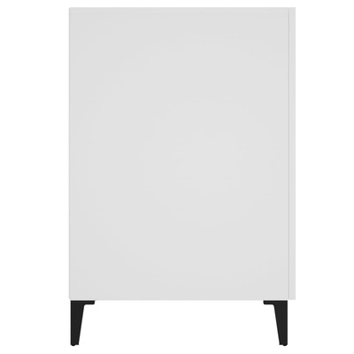 vidaXL Biurko, białe, 140x50x75 cm, materiał drewnopochodny wariant 4