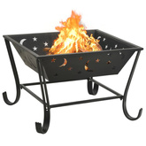 vidaXL Palenisko z pogrzebaczem, 62 cm, XXL, stal