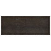 Półka, ciemnobrązowa, 160x60x(2-4) cm, wykończone drewno dębowe