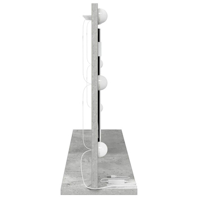 Lustro toaletowe Prostokątny Betonowy szary 80 x 45 x 18 cm