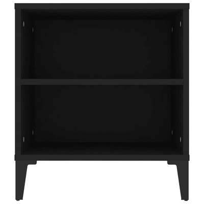 Szafka pod TV, czarna, 102x44,5x50 cm, materiał drewnopochodny vidaXL