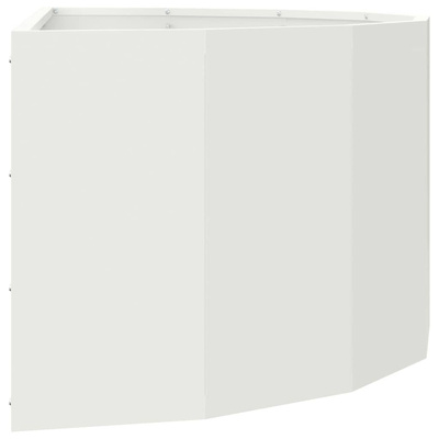 Donica Biały 90 x 45 x 35 cm Stal