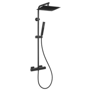 Deszczownia z baterią termostatyczną Svart czarna  Invena