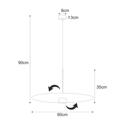 Lampa wisząca K-5458 z serii BURGAS