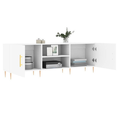 Szafka pod TV, biała, 150x30x50 cm, materiał drewnopochodny vidaXL