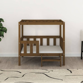 vidaXL Legowisko dla psa, miodowybrąz95,5 x 73,5 x 90cm,drewno sosnowe