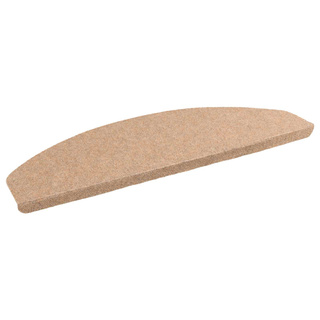 Samoprzylepne maty na schody 15 pcs Beżowy 80 x 28 x 3,5 cm