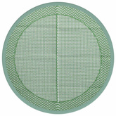 vidaXL Dywan na zewnątrz, zielony, ?120 cm, PP