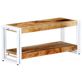 vidaXL Szafka pod TV, 90x30x40 cm, lite drewno mango