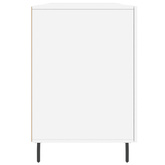 vidaXL Biurko białe z połyskiem, 140x50x75 cm, materiał drewnopochodny