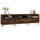 vidaXL Szafka pod TV, przydymiony dąb, 150x30x44,5 cm