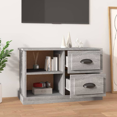 vidaXL Szafka pod TV, szary dąb sonoma, 73x35,5x47,5
