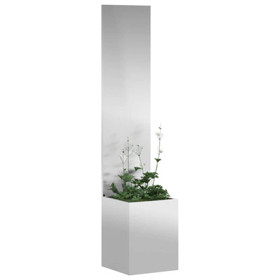 Ekran zapewniający prywatność w ogrodzie Srebrny 32 x 150 cm