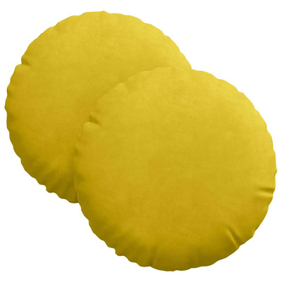 Poduszki na siedziska 2 pcs Żółty ?30 x 13 cm Aksamit