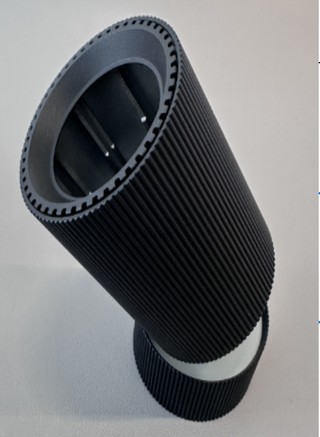 Ryflowana MOVE  Spot GU10 –  BLACK