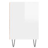 vidaXL Szafka pod TV, wysoki połysk, biała, 100x35x55 cm model standard